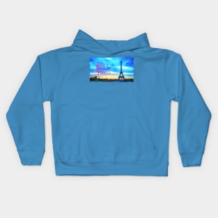 Eiffel Tower: Emily in Paris Title Card [Season 3] Kids Hoodie